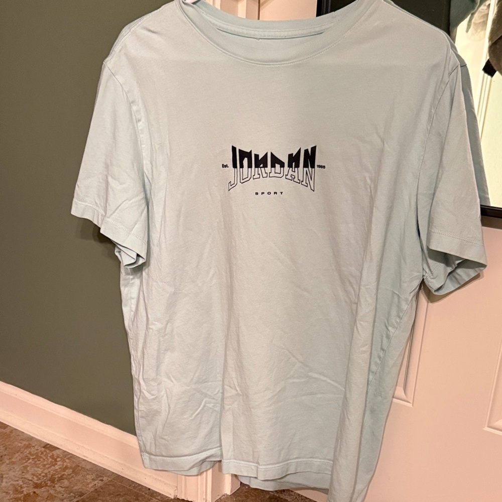 Jordan Light Blue Short-Sleeve Logo Tee